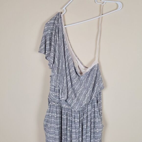 Maeve Anthropologie Jamie One Shoulder Crop Wide Leg Jumpsuit - Picture 3 of 9